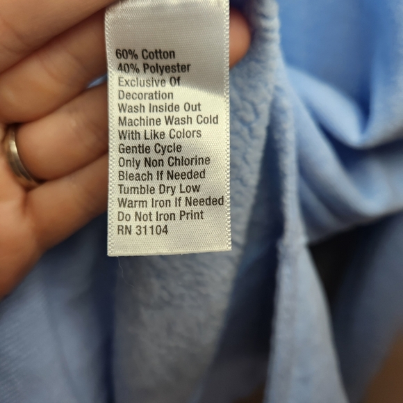 Crown & Ivy Women's Blue Long Weekend Cozy Sweatshirt Sz XL - Picture 4 of 9